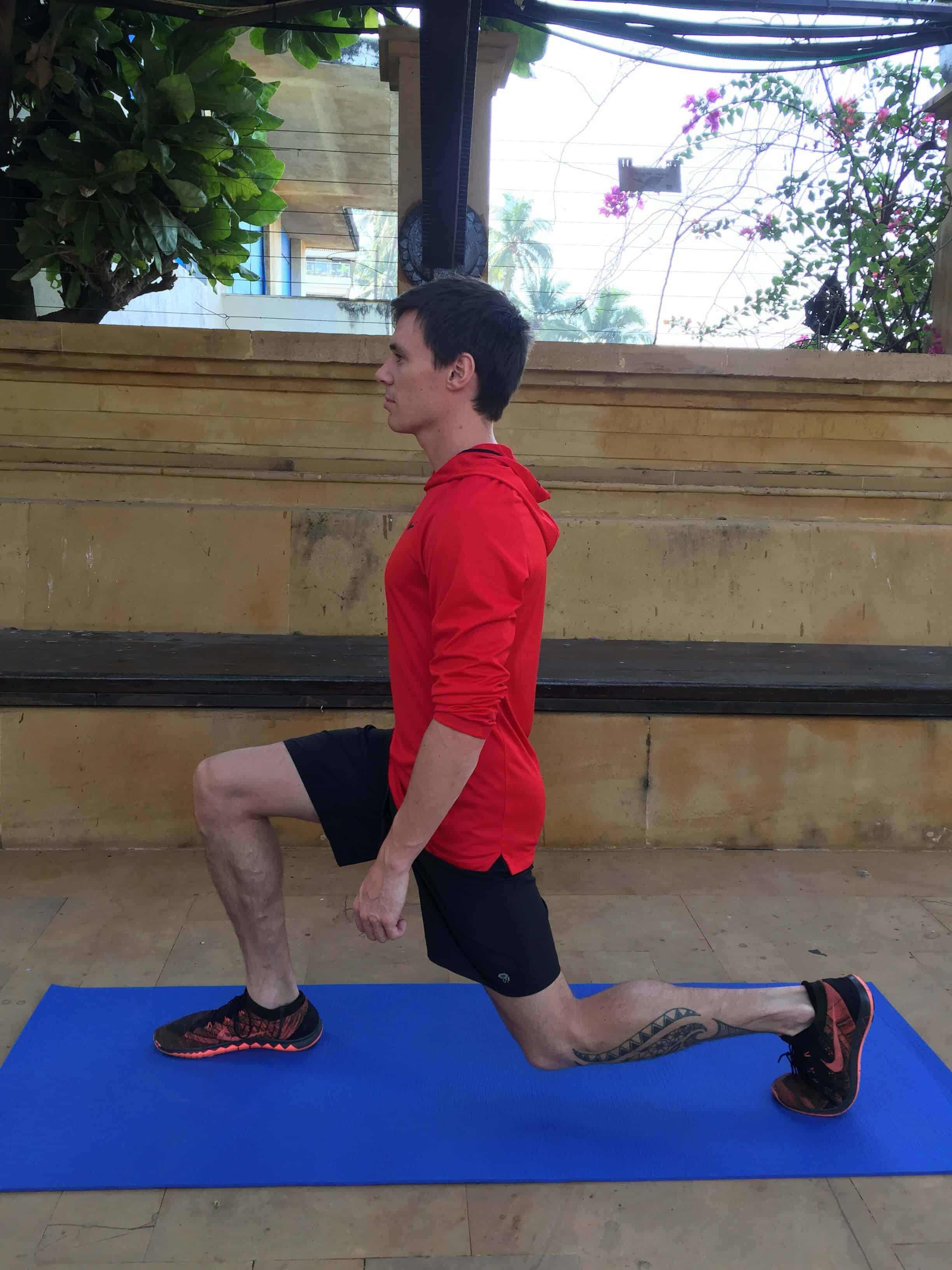 Marathon Handbook Standing Lunges Lower Position