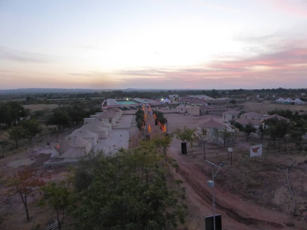 Campamento de Run The Rann desde arriba