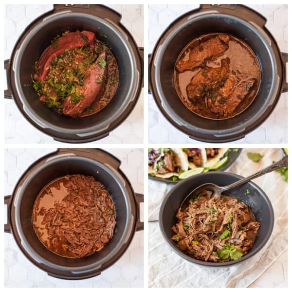 Instant Pot Shredded Beef Tacos