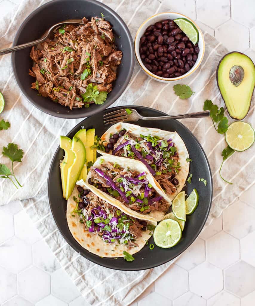 Instant Pot Shredded Beef Tacos