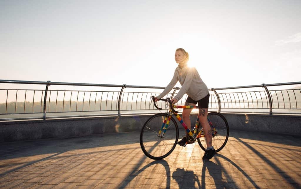 Biking for clearance runners