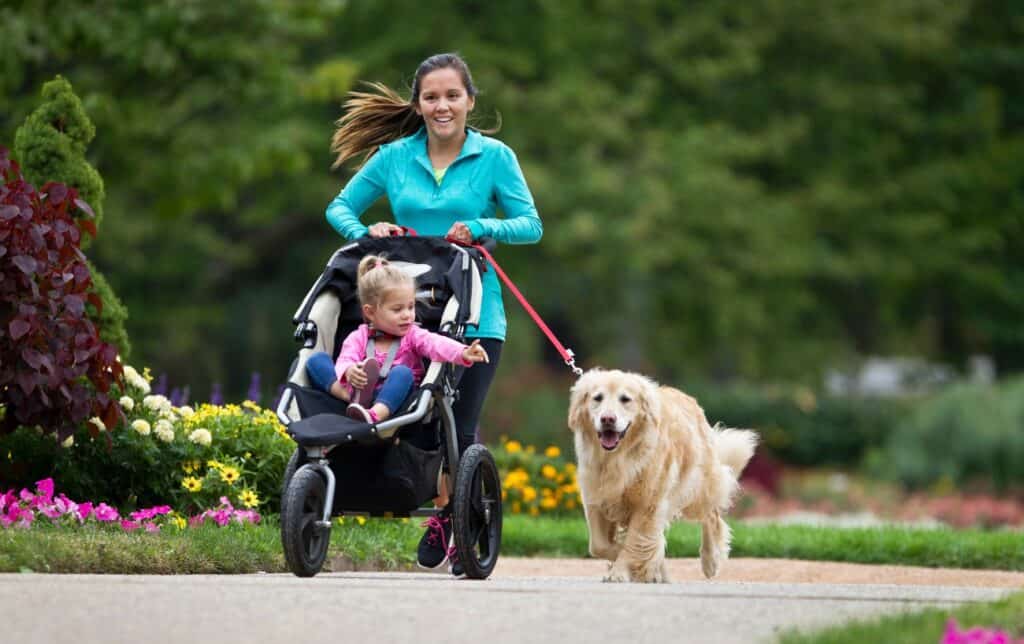 Running with a stroller