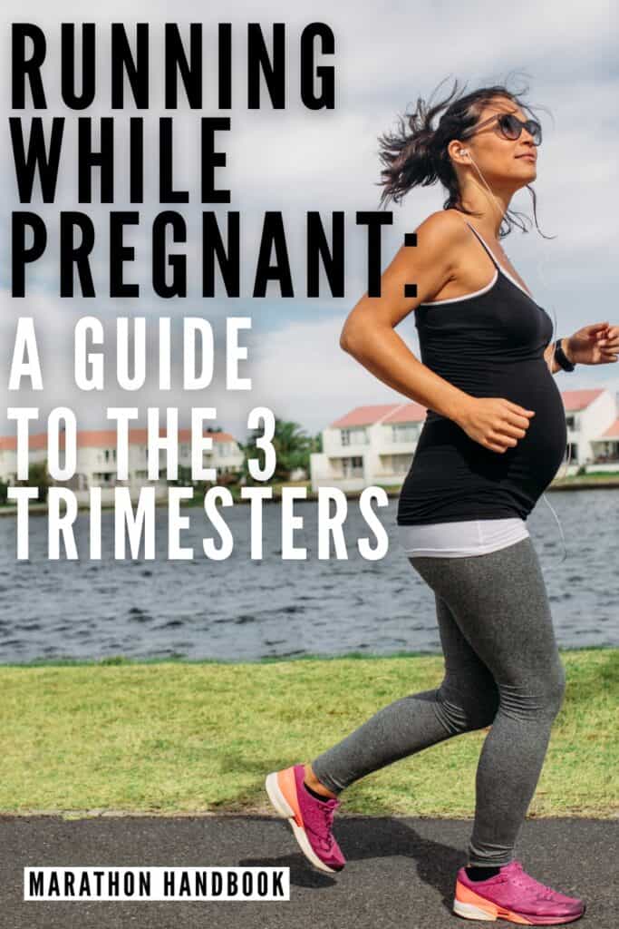 pregnant woman running marathon