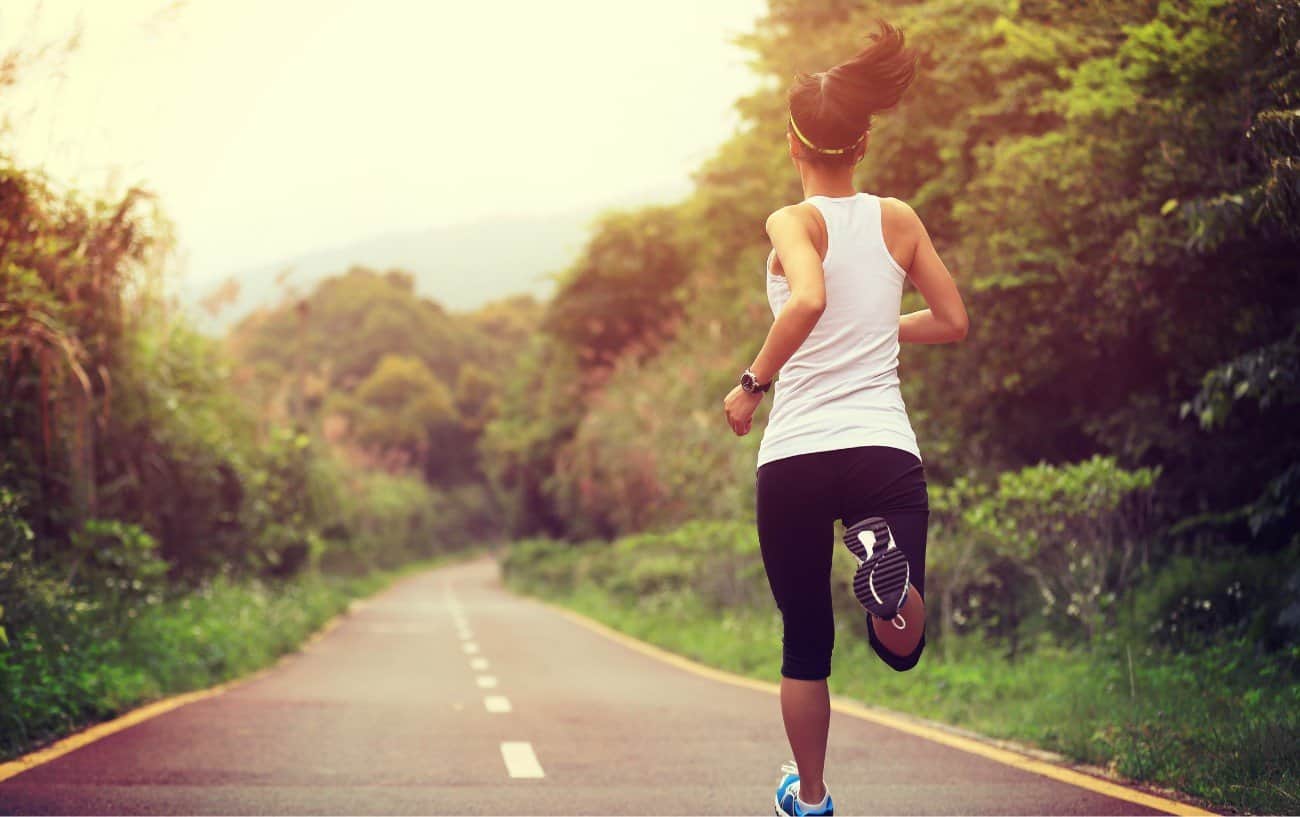 correr 8 millas al día