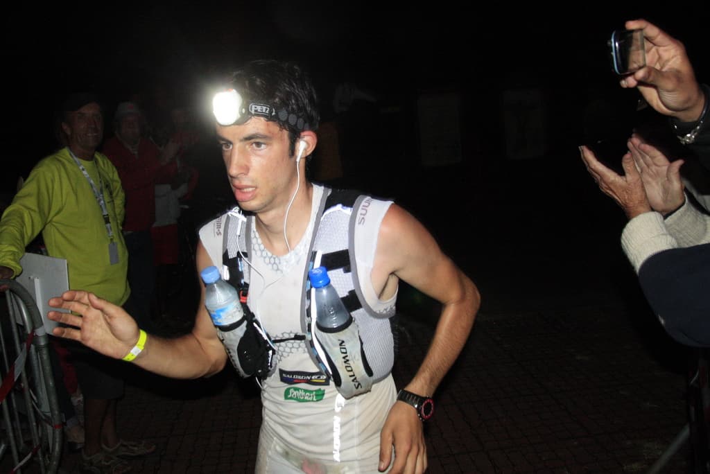 Kilian Jornet corriendo.