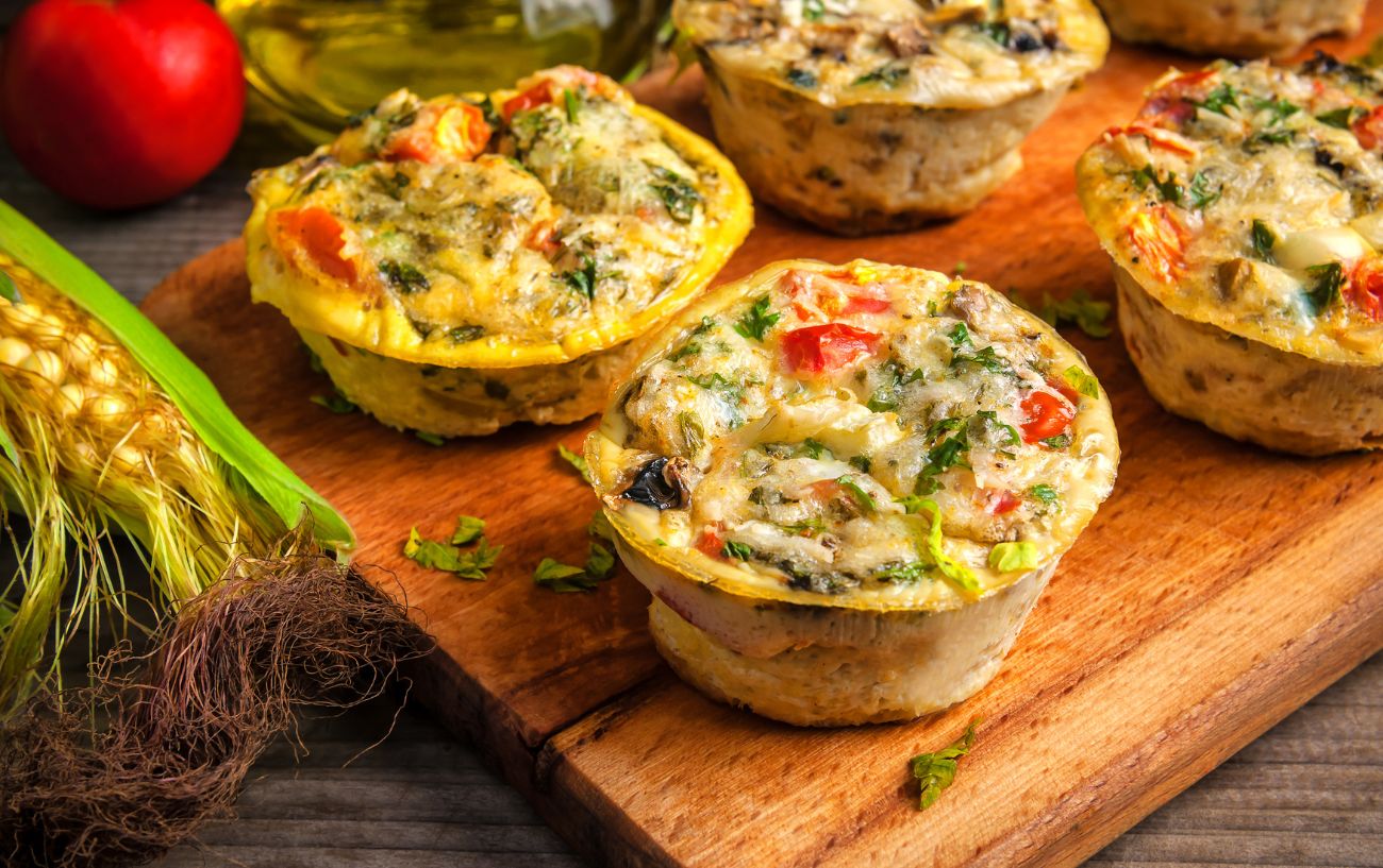 Egg cups, a low carb breakfast.