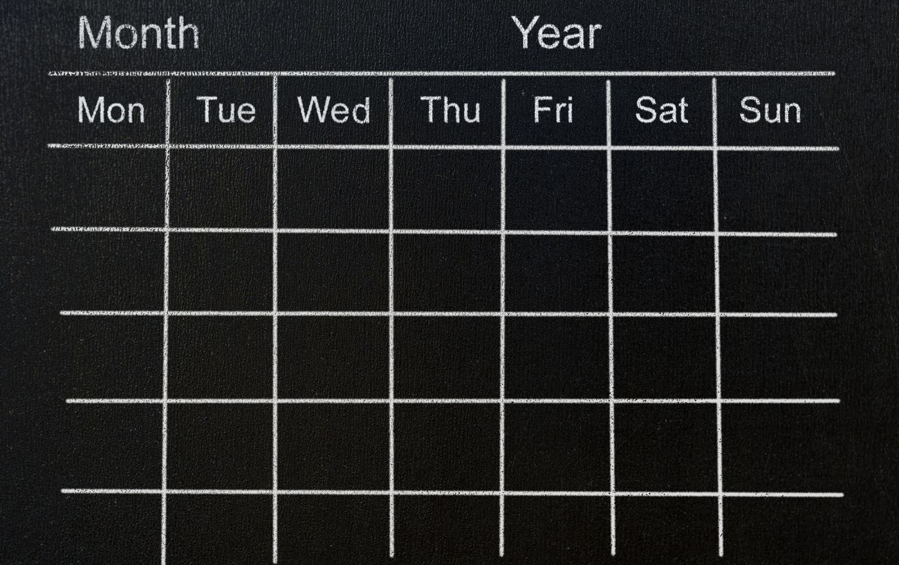 A calendar.