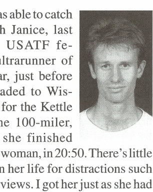 Janice Anderson, last year's USATF female ultrarunner of the year. Photo: © Photo Run.