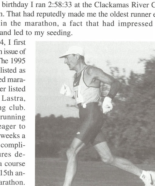 My Most Unforgettable Marathon 10 Keston has a stride length many younger runners would die for.