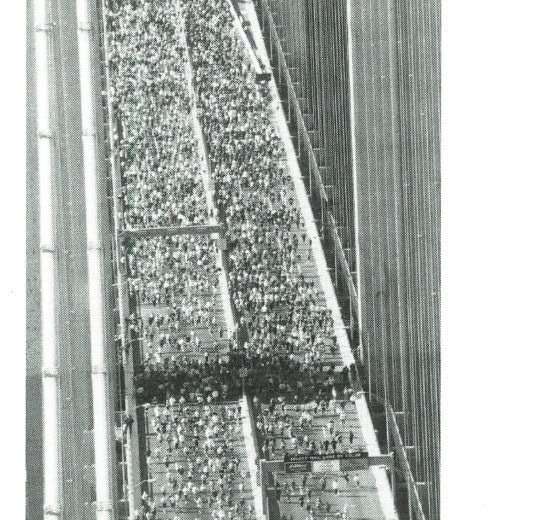 A megamarathon's tidal wave of energy makes the distance feel less formidable.