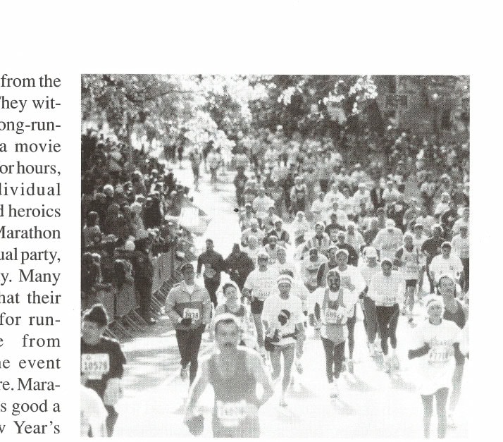 At the New York City Marathon, an estimated two million fans embrace the efforts of strangers.