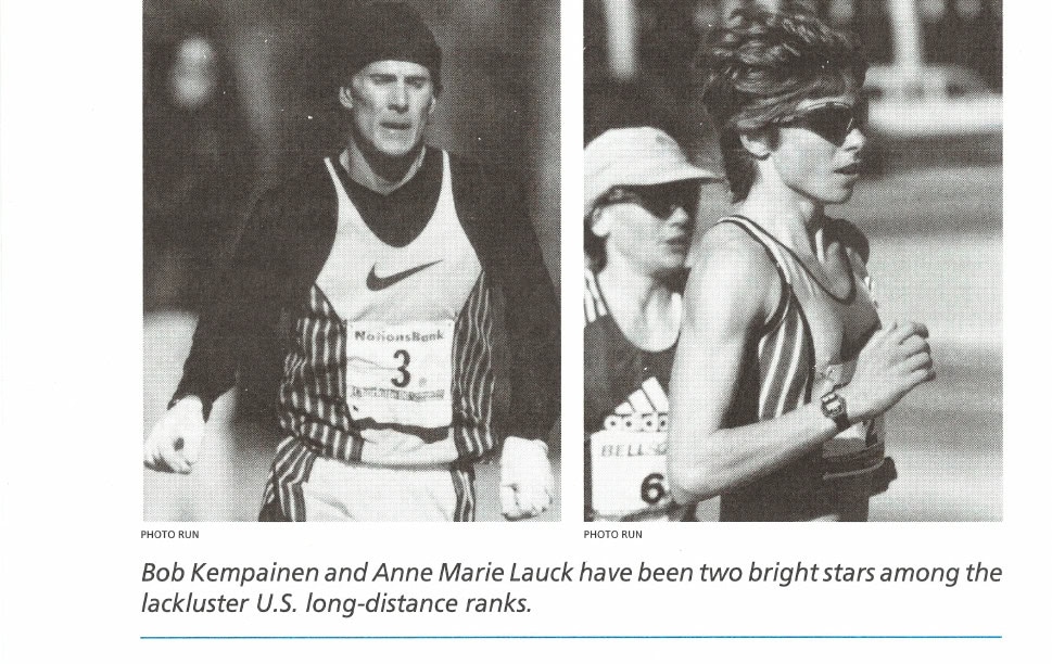 Bob Kempainen and Anne Marie Lauck have been two bright stars among the lackluster U.S. long-distance ranks.