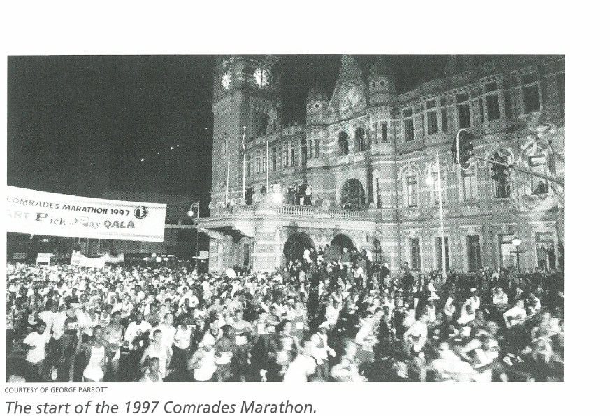 The Comrades Marathon 11 The start of the 1997 Comrades Marathon. (Courtesy of George Parrott)