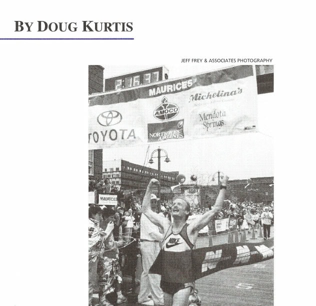 The Comrades Marathon 15 Before running Comrades in 1997, Doug Kurtis had won 39 marathons in his career, including Grandma's, which he won in 1993 as a masters runner.