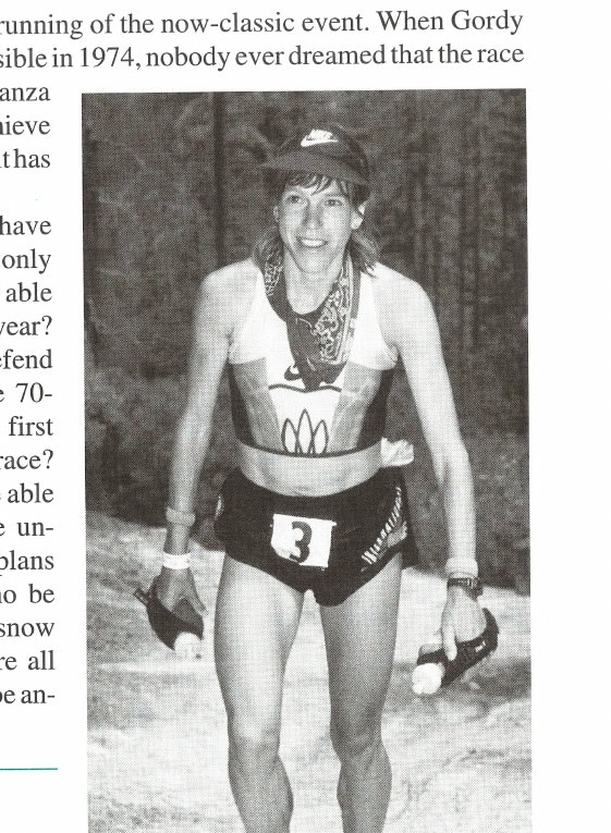 The History of Western States 47 Will Ann Trason win the 1998 Western States and earn an unprecedented 10th consecutive title? © Ken Lee