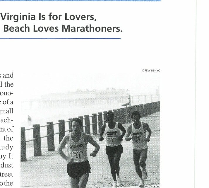 Shamrock Sportsfest Marathon 7 Runners race along the Virginia Beach oceanfront course at the Shamrock Sportsfest Marathon.