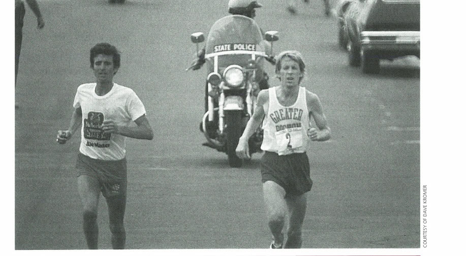 Show Me the Money 3 Frank Shorter (left) and Bill Rodgers (right) worked inside and outside established road racing organizations to effect changes in the prize money saga.