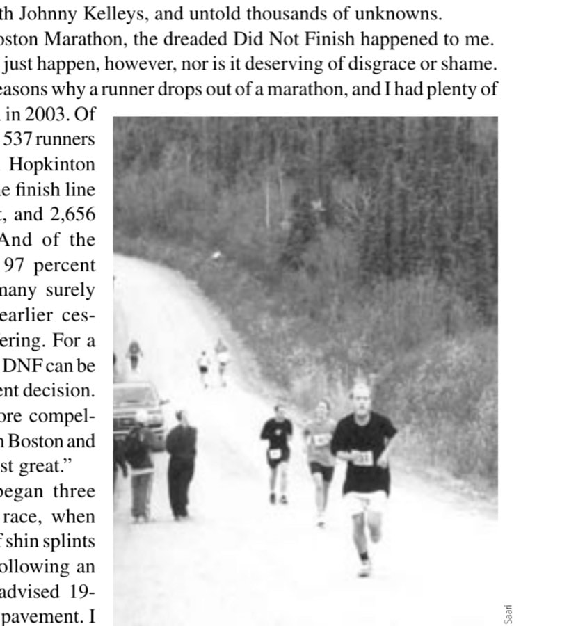 Anatomy Of Adnf 7 Seventeen miles into the 1998 Equinox Marathon, my first marathon, and shortly before I cramped up. I struggled to finish in 3:49.