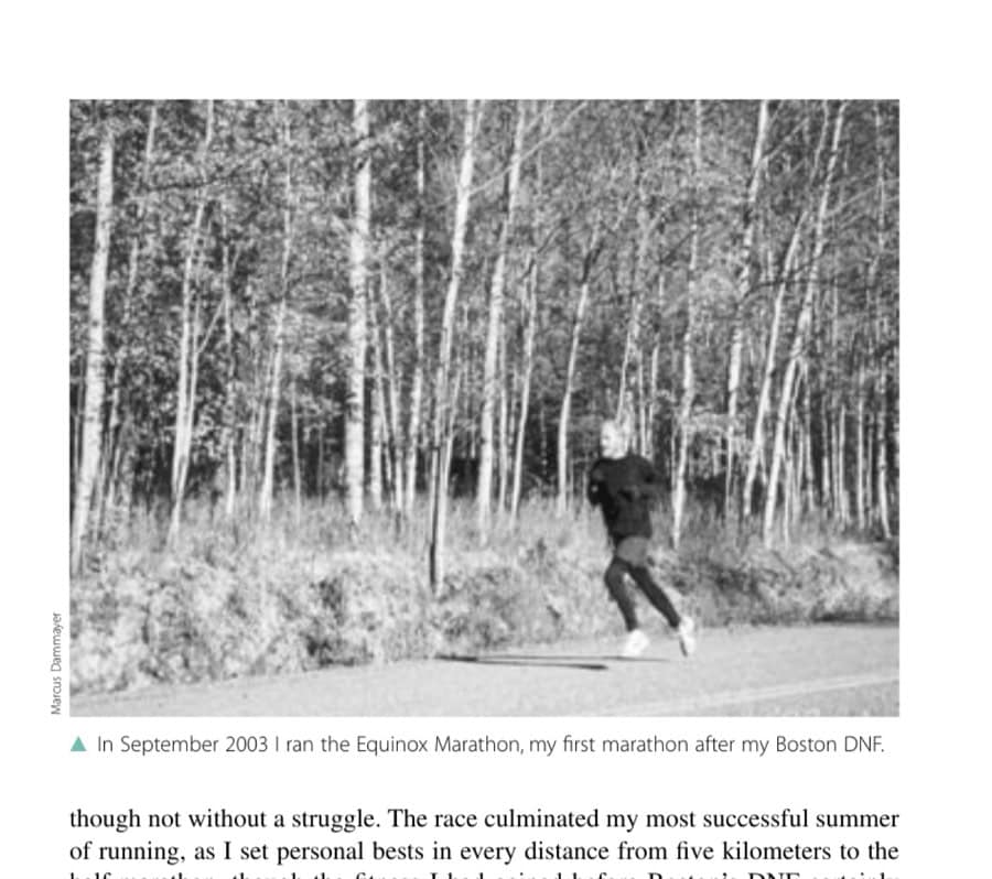 Anatomy Of Adnf 9 In September 2003 I ran the Equinox Marathon, my first marathon after my Boston DNF.