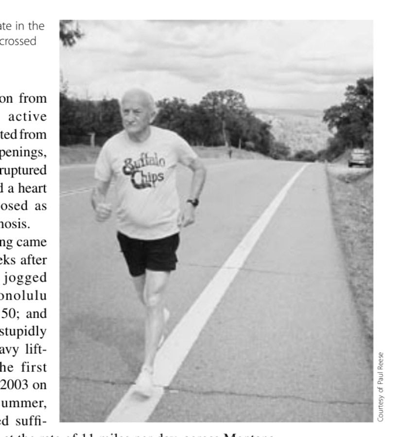 There isn't a state in the union Paul hasn't crossed on foot.