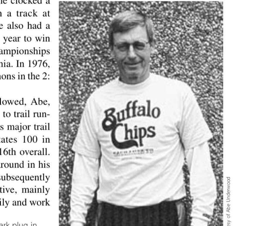 Abe Underwood was a spark plug in the Sacramento running scene.