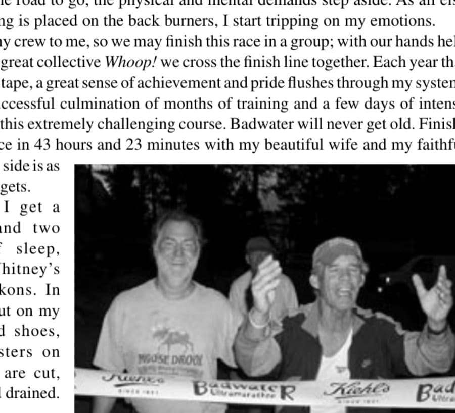 See You On the Mountaintop 11 Sweet: Art completes his seventh Badwater.