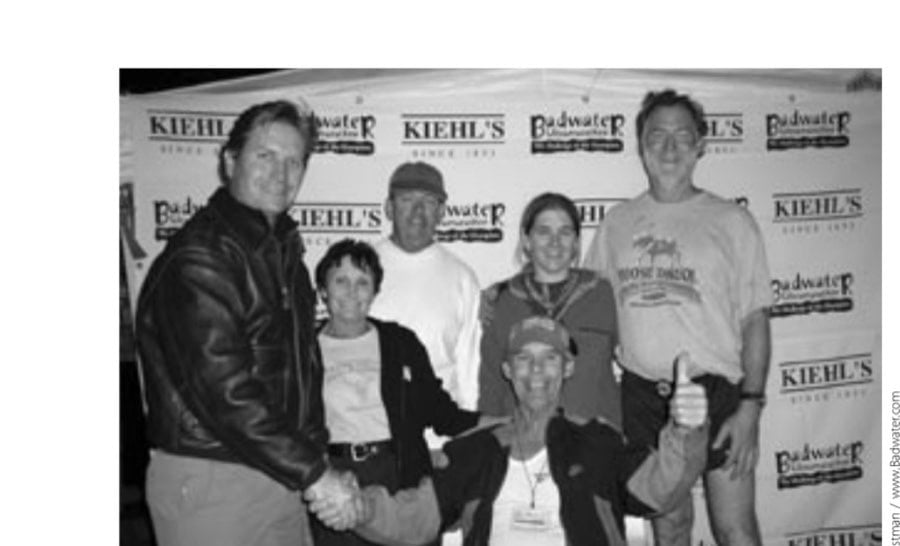 See You On the Mountaintop 9 Sweeter: Art with his team and race director, Chris Kostman (left).