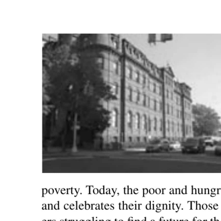 Running For A Higher Purpose 7 St. John's Bread and Life in Brooklyn. The program occupies the basement floor. This section of Brooklyn is one of the poorest per capita in the United States.