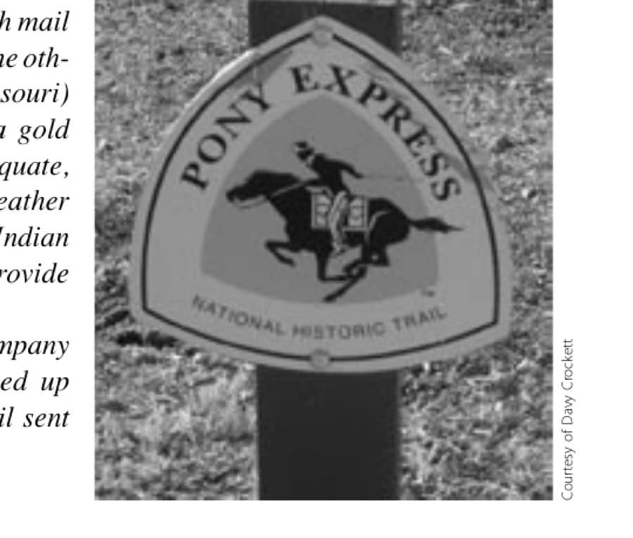 Running The Pony Express Trail 13 Pony Express Trail Marker.