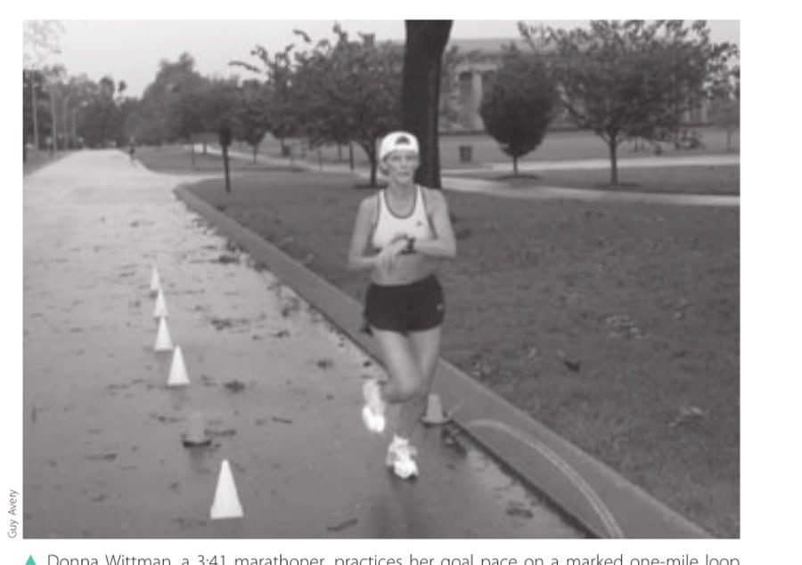Half-Marathon Training That Will Improve Your Performance 8 Donna Wittman, a 3:41 marathoner, practices her goal pace on a marked one-mile loop in Nashville's Centennial Park.