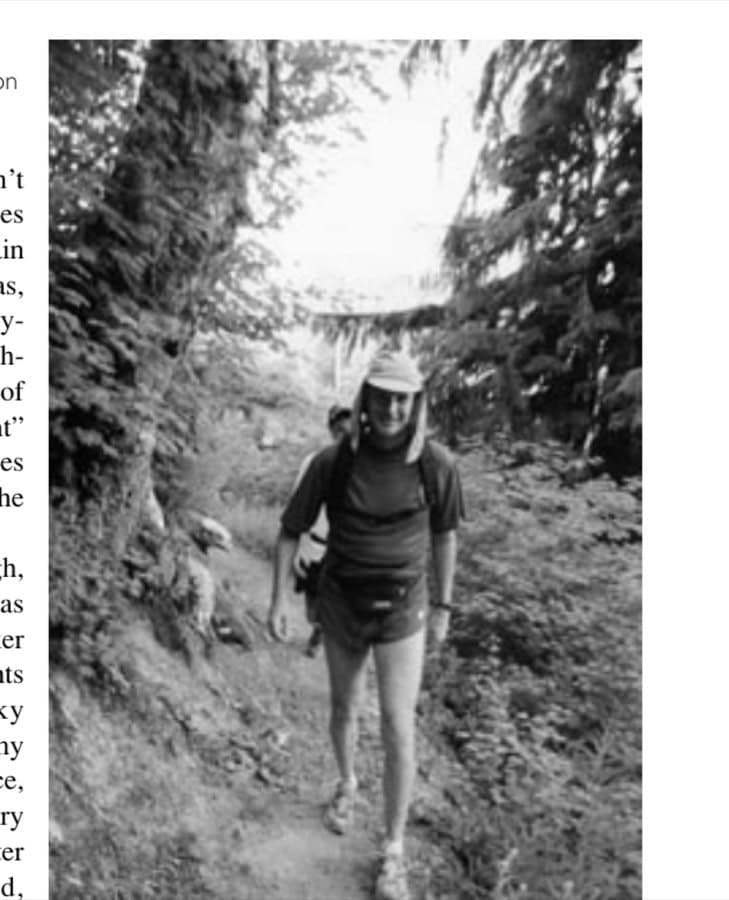 Before the fog, smiles were plentiful for author Don Kardong.