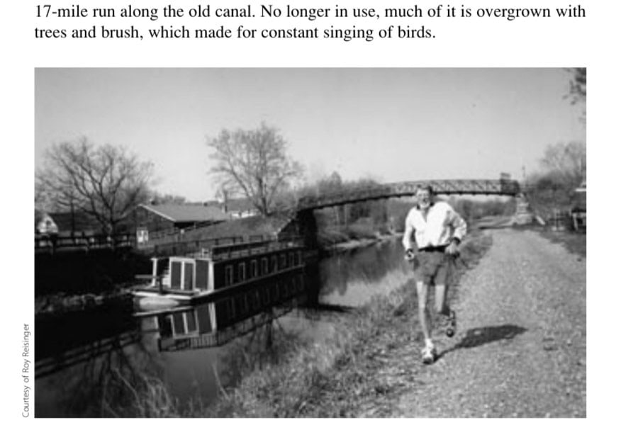 Modest Alternative 1 The author enjoys a quiet morning along the "old" canal.