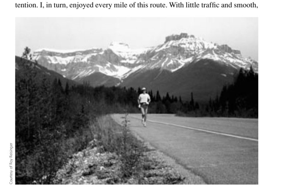 Modest Alternative 2 A glorious morning run for the author in the Canadian Rockies.