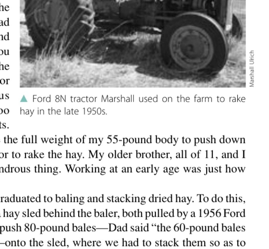 Transformation Of An Adventure Runner 17 Ford 8N tractor Marshall used on the farm to rake hay in the late 1950s.