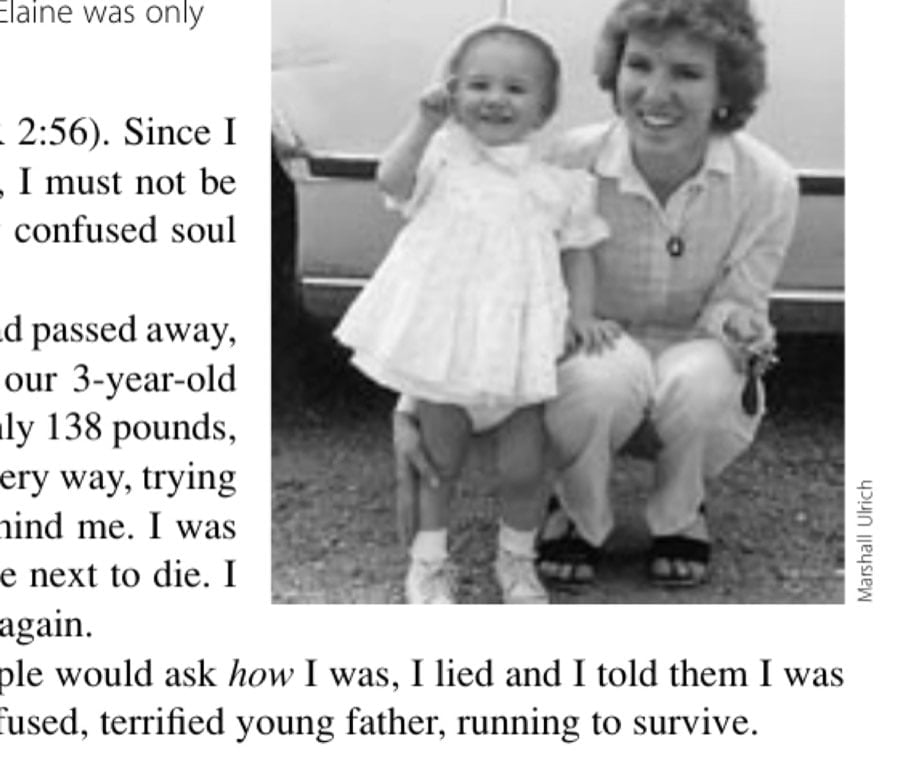 Transformation Of An Adventure Runner 22 Marshall's daughter, Elaine, with her mom, Jean, who passed away when Elaine was only 3 years old.