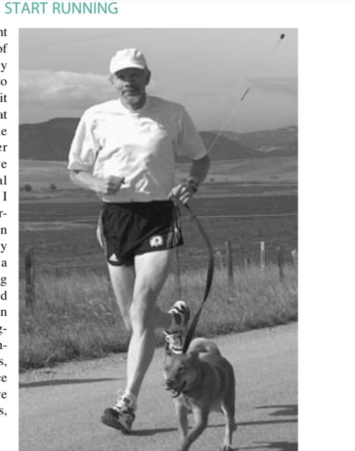 Murphy's Story 5 The author and Murphy on a training run in the country.