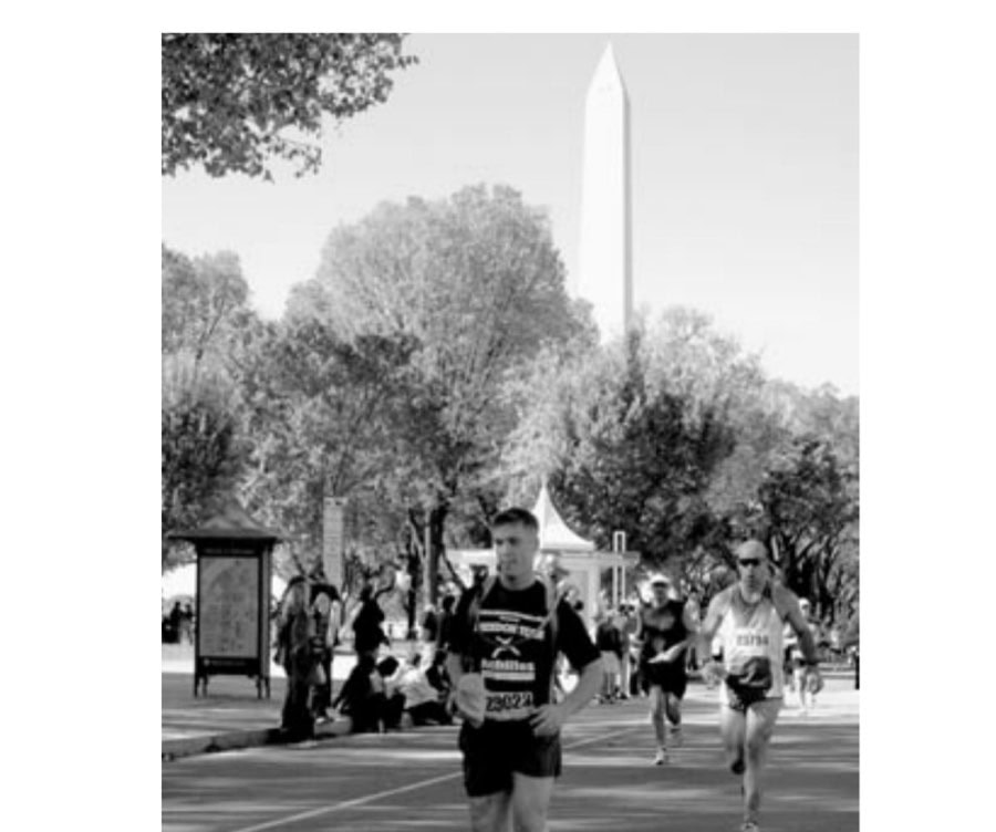 Almost two years after suffering bullet wounds to his arm and leg that left him unable to walk, Alexander Sargent, age 23, completed the 2005 Marine Corps Marathon in 4:32.