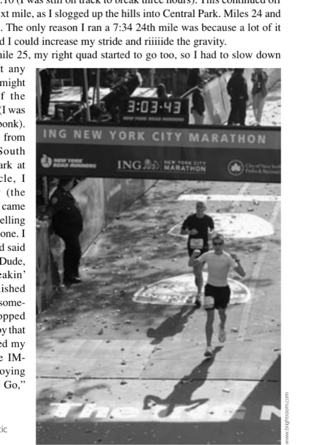Terry's NYCM Totally Rockin’ Race Report! 6 Wow! My pathetic finish line photo.