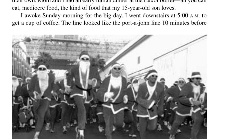 The New Las Vegas Marathon 8 Who needs reindeer for these Santas?