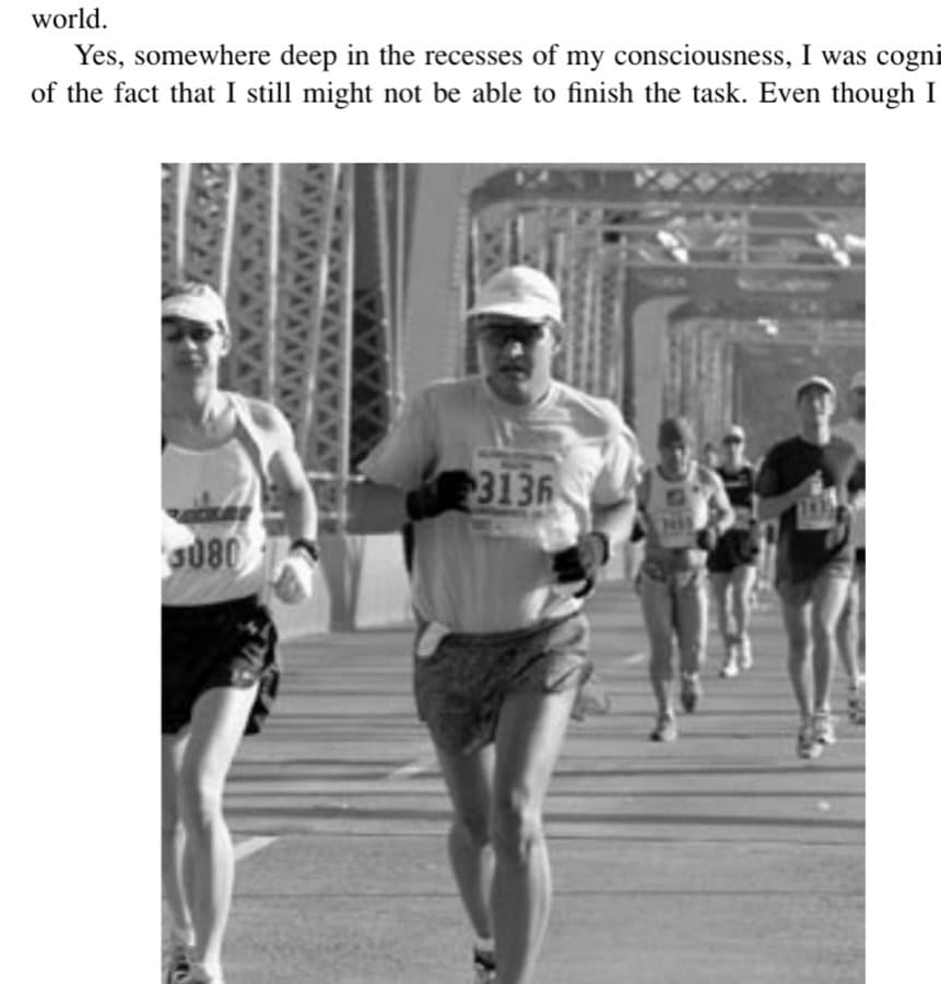 My Most Unforgettable Marathon: September/October 2006 6 Crossing the landmark H Street Bridge near Mile 22 and heading for finality.