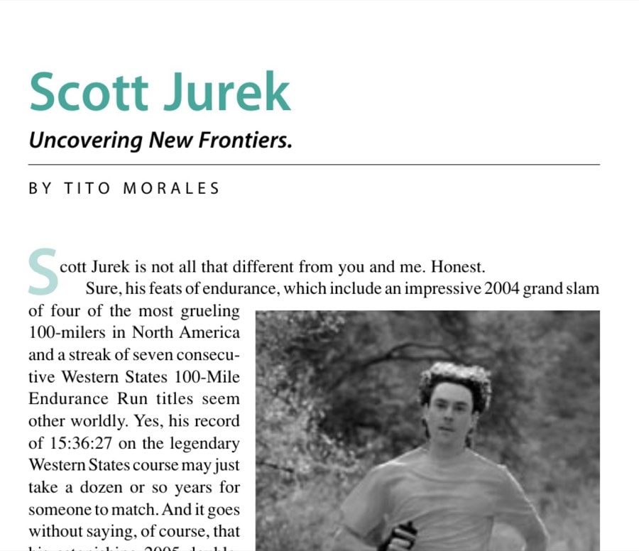 George Crandell training on the Humboldt State University track.