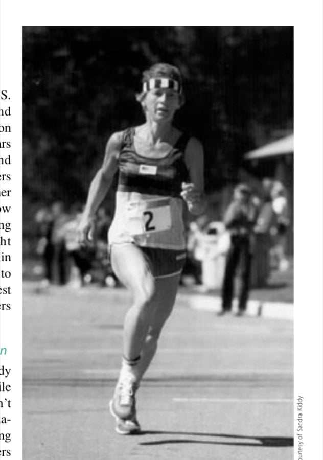 Matriarchs Of The Ultra 13 This is the running form Sandy Kiddy used to set 16 U.S. and world records.