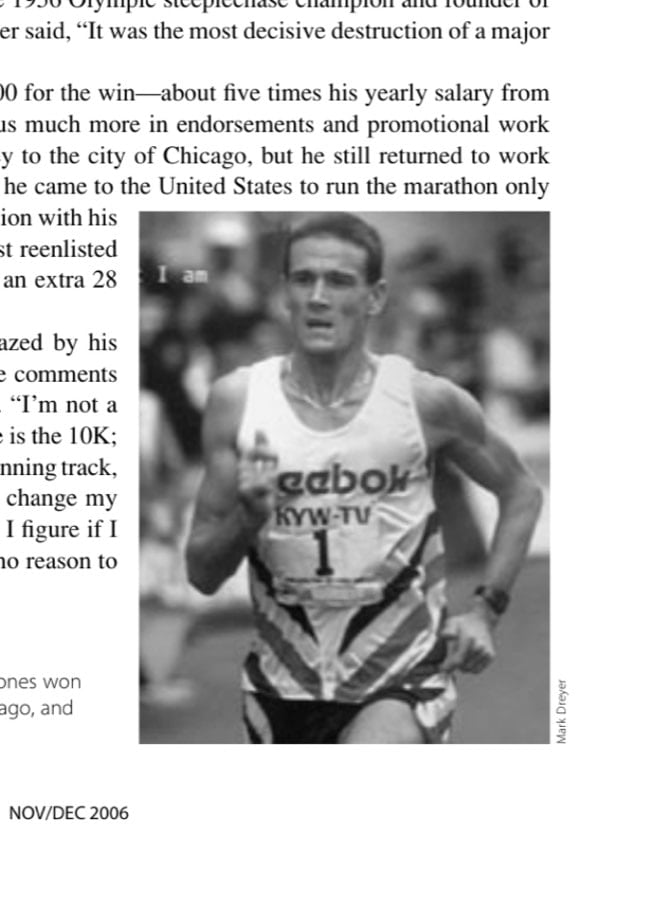 Back in his prime, Steve Jones won marathons in New York, Chicago, and London.
