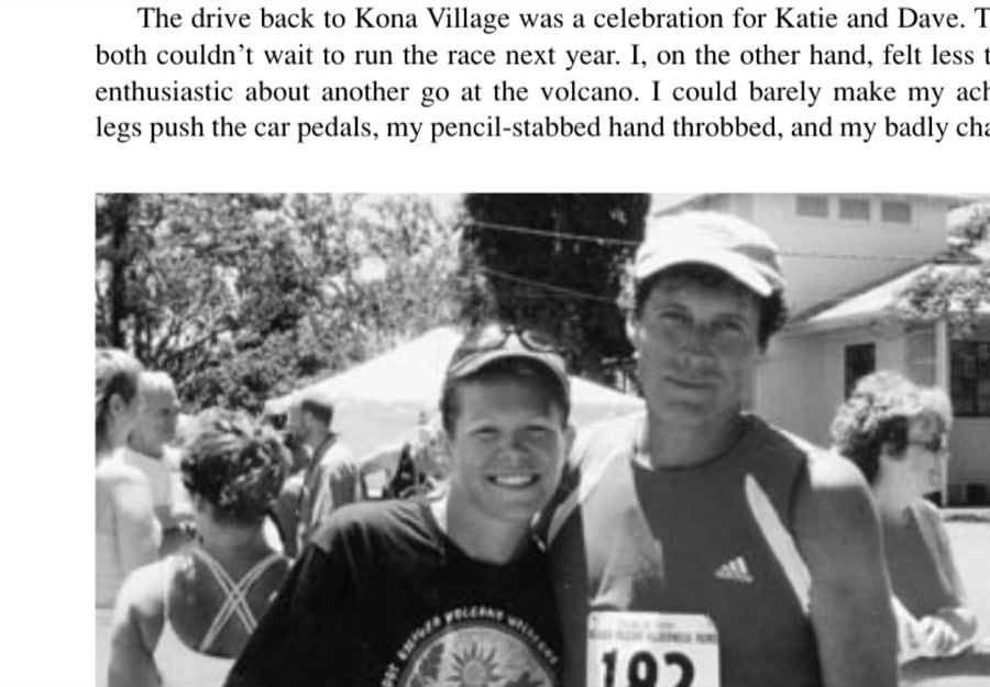 Lava Madness 9 Katie and Chuck Kastner after finishing the marathon.