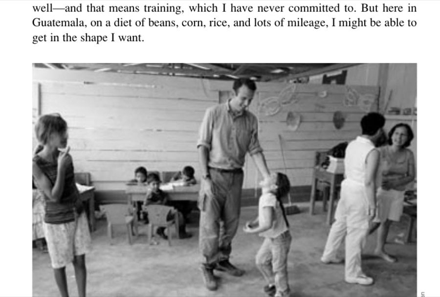 Paul Hyman at a school in the northern part of Guatemala, where he was working on a health project focused on treating intestinal parasites in schoolchildren.