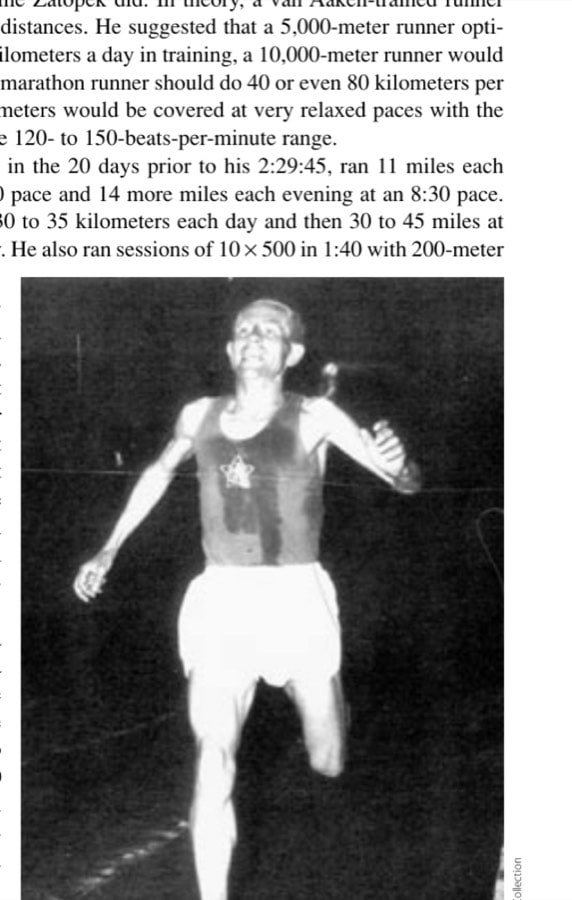 Endurance Training’S Grand Old Man 14 More impressed with how far he ran than how fast. Van Aaken's inspiration—Emil Zatopek.