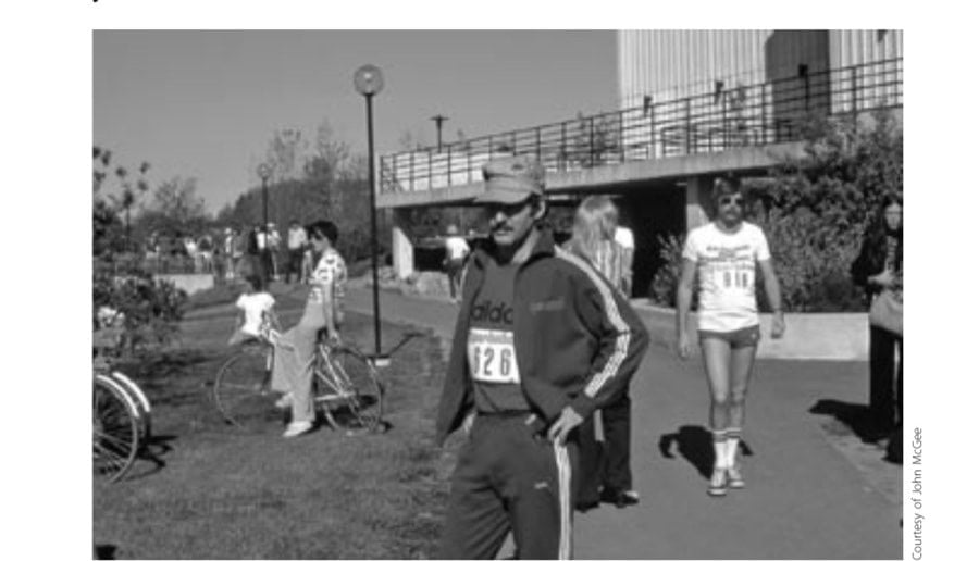 My Most Unforgettable Marathon: March/April 2007 12 The "original" adidas track suit at the start.