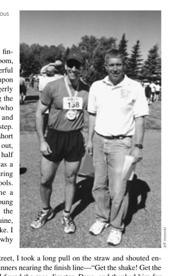 In Praise Of Small-Town Races 13 The author (left) with ambitious race director Dave Jacobson.