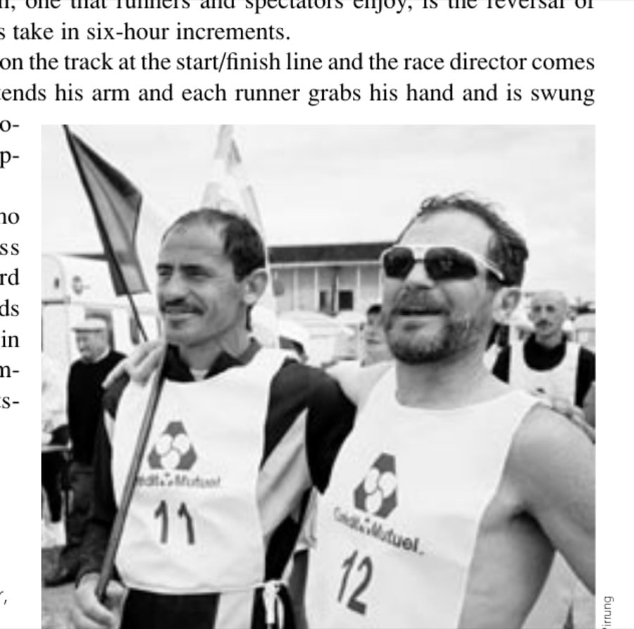 Greece's Yiannis Kouros, the overall winner, with the author, who placed second, in the 2002 event.