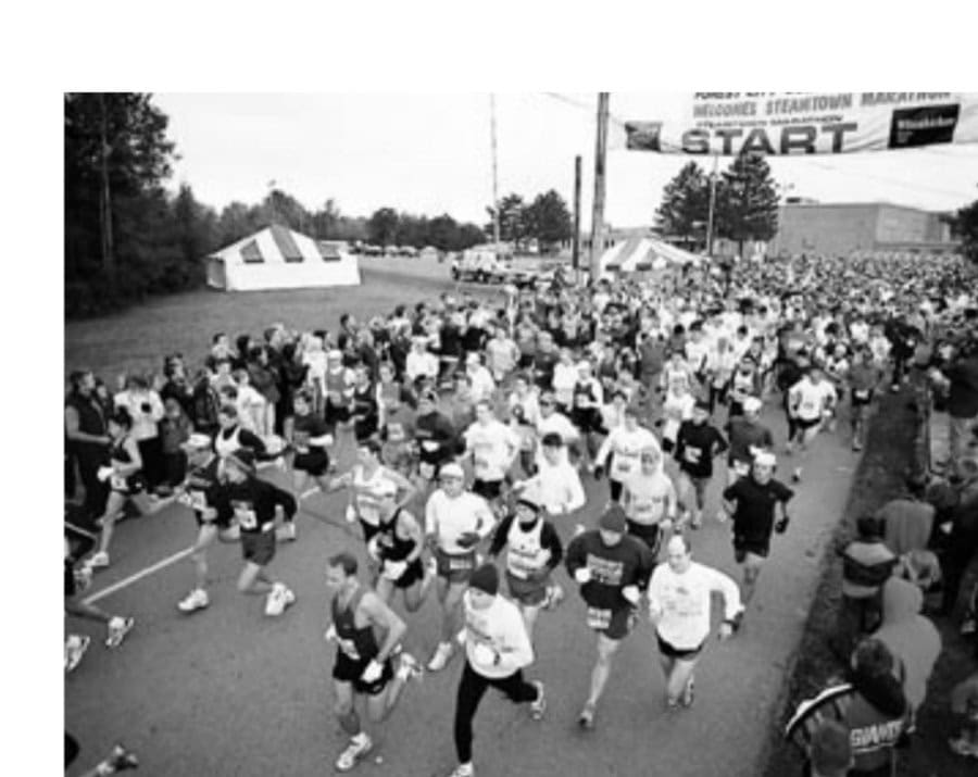 Pulling Thetrigger At 40 10 The 2005 Steamtown Marathon begins.